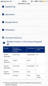 Kyoto University doesn't offer the feild of study she claimed to be accepted for.